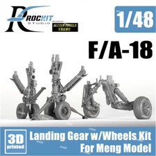 1/48 US F/A-18 HORNET Series Landing Gear w/Wheels Resin Upgrade Part for Meng