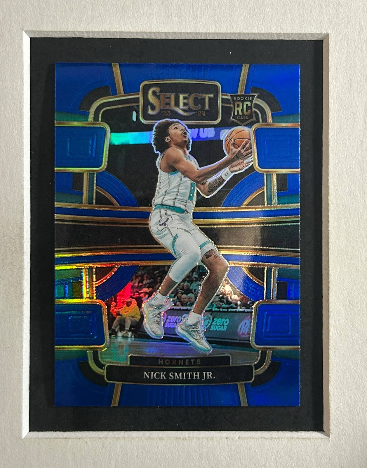 #89 Nick Smith Jr RC 2023-24 Panini Select Blue Prizm Charlotte Hornets
