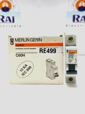 MERLIN GERIN multi9 C60H C10 MCB (miniature circuit breaker) 240/415V 1 POLE