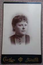 Spokane Falls Washington Cabinet Portrait Young Lady Taken at Cawthorn Studio