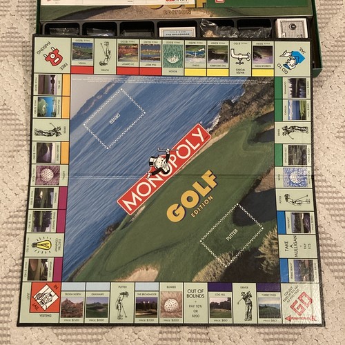 Vintage Monopoly Golf Edition Complete Parker Brothers 1998 Board Game Sports - Picture 4 of 10