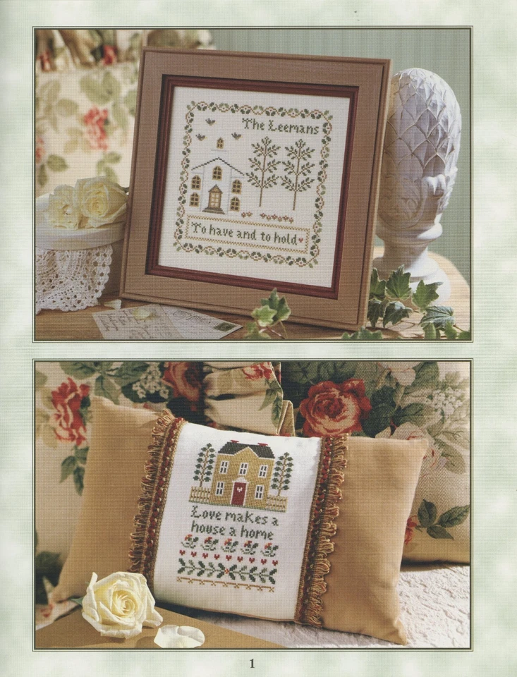 Praying Hands Wedding Samplers Leisure Arts 24026 Counted Cross Stitch Pattern - Image 3 of 4
