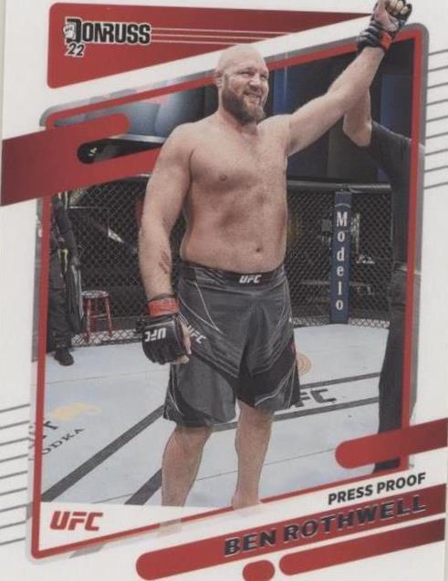 2022 Donruss UFC - Ben Rothwell #164 Press Proof Silver for sale online ...