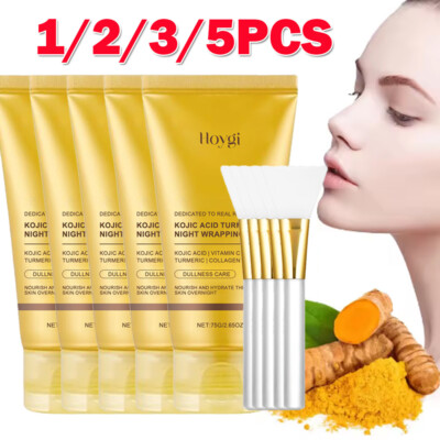 Kojic Acid Turmeric Night Wrapping Mask Overnight Peel Off Natural Facial Mask