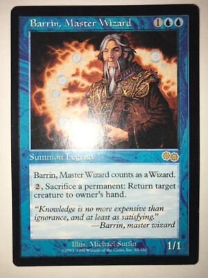 MTG Magic the Gathering Barrin, Master Wizard (63/350) Urza's Saga LP