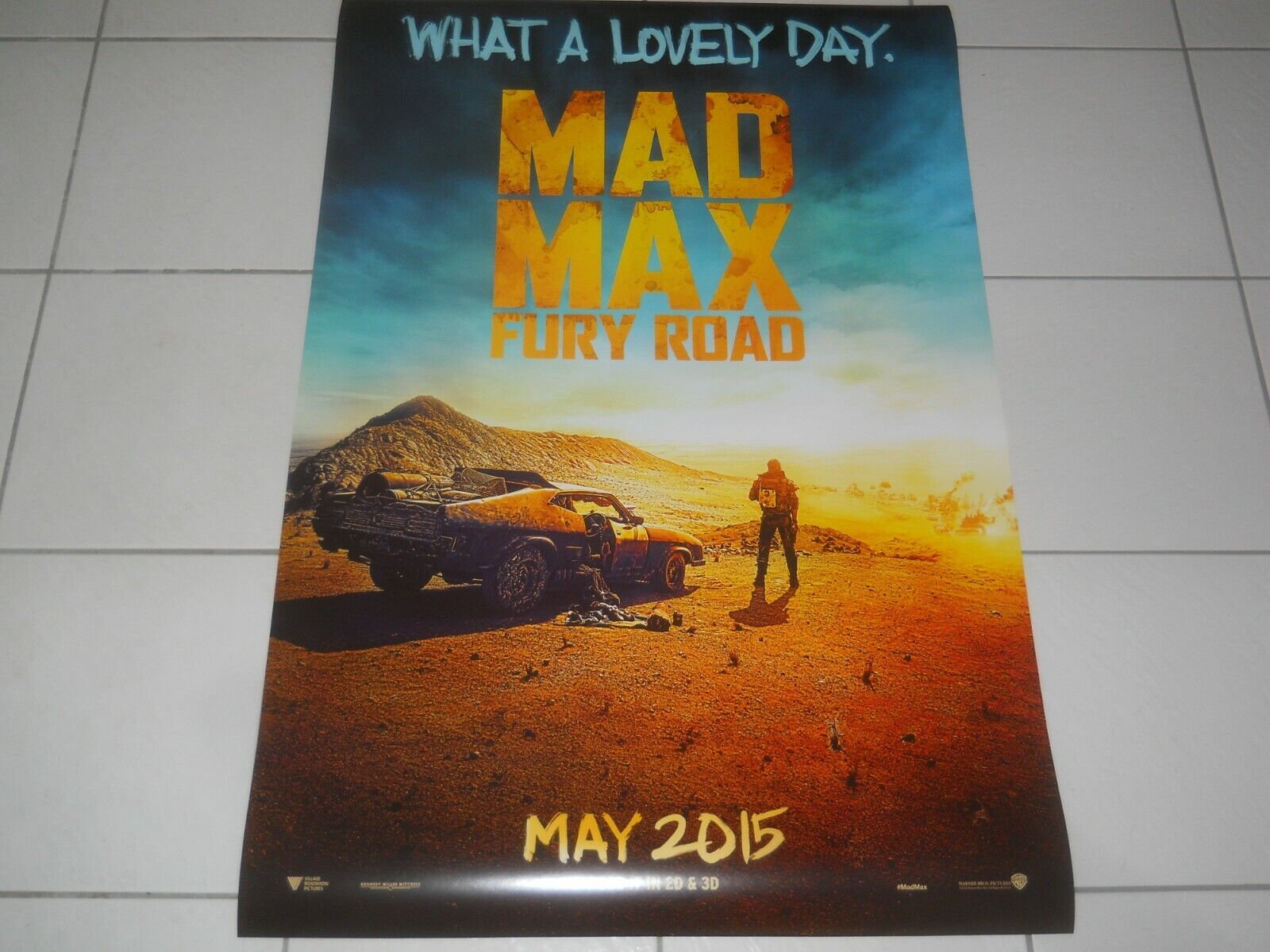 MAD MAX FURY ROAD 2015 HARDY THERON RARE NMINT DS OS TEASER CINE