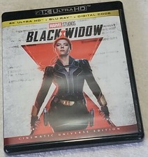 MARVEL STUDIOS BLACK WIDOW 2021 Blu-ray 4K ULTRA disc + digital code marvel 