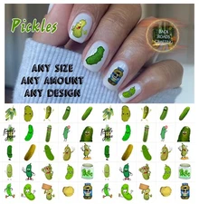 Pickles Waterslide Nail Decals Set Of 50  Instructions & Bonus