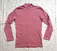 Towncraft Penneys by Sunny Japan Red Striped Pocket Long Sleeve T shirt Sz L