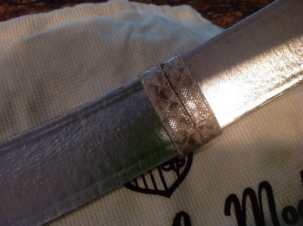 REDUCED!VINTAGE FINESSE LA MODEL PYTHON SILVER BE… - image 5