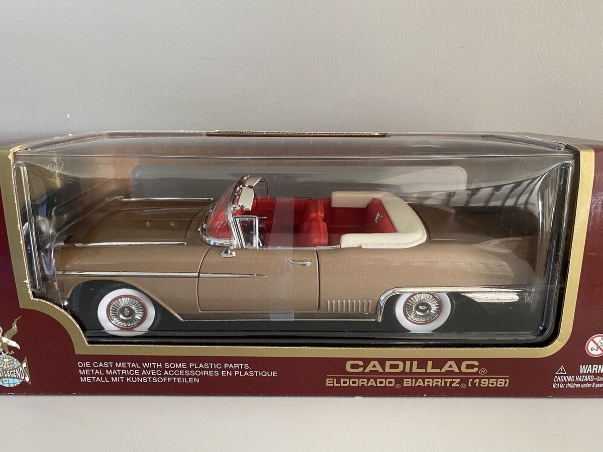 自動車 YatMing CadillacELDORADO Biarritz 1958 Yat Ming Road Legends 1:18 Diecast 1958 Cadillac Eldorado Biarritz