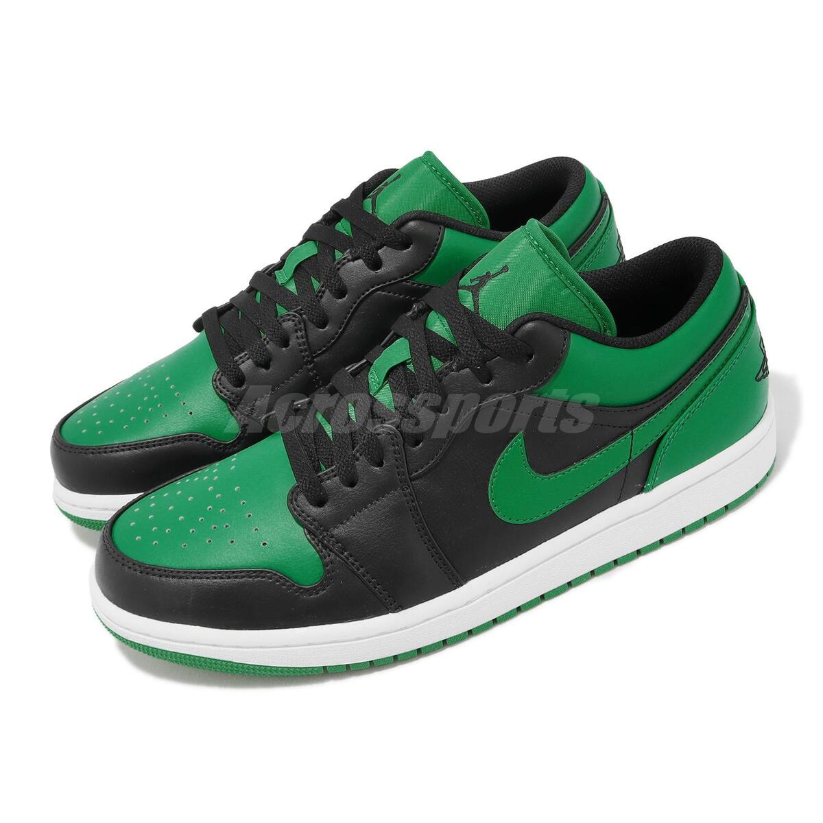 Nike Air Jordan 1 Low Lucky Green Black Men Classic Casual Shoes AJ1  553558-065