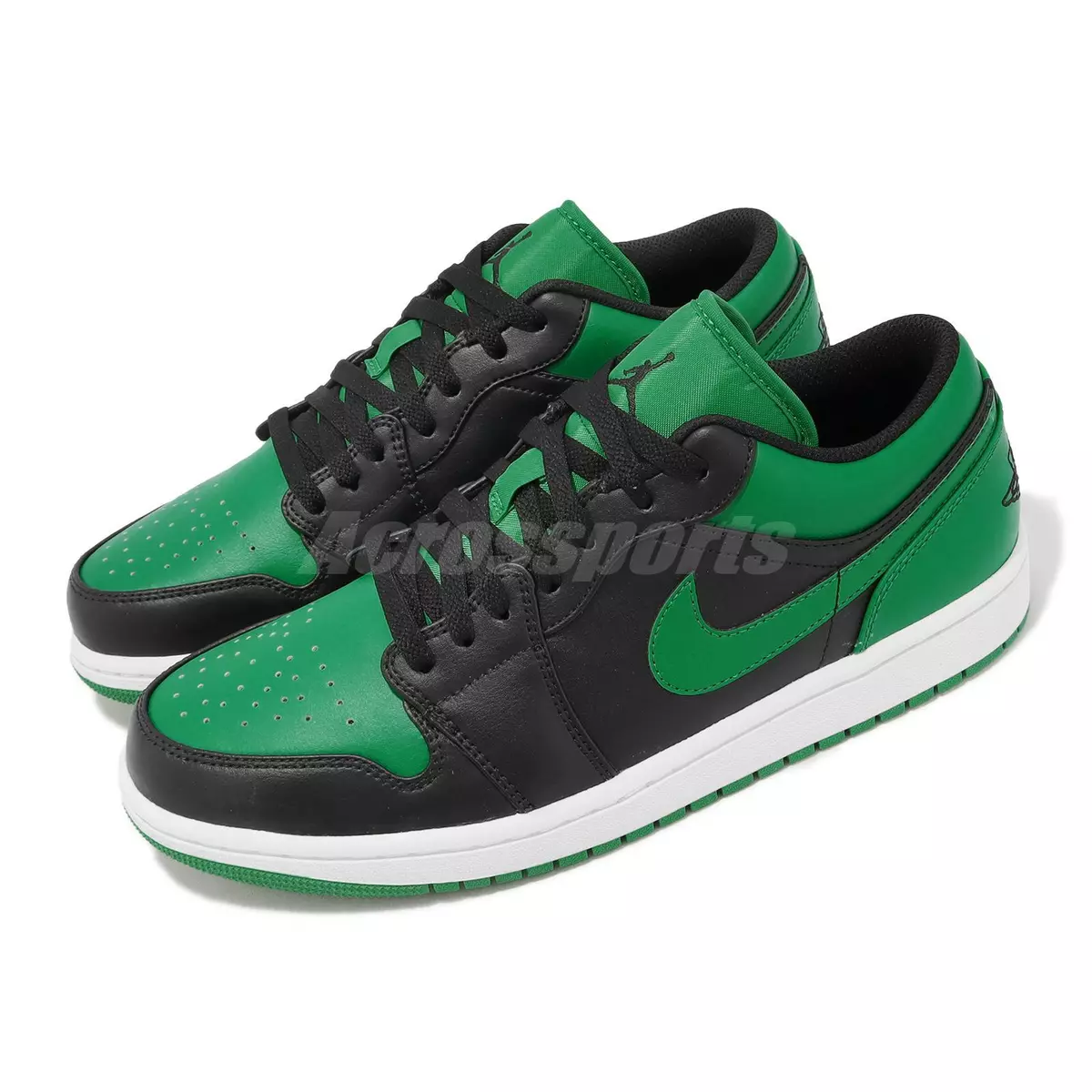 Nike Air Jordan 1 Low Lucky Green Black Men Classic Casual Shoes