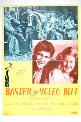 BUSTER AND BILLIE Orig. YU movie poster 1974 JAN-MICHAEL VINCENT JOAN GOODFELLOW