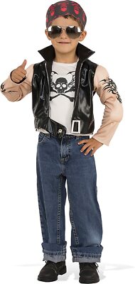 Rubies 630965 Kostüm Kinder Biker Boy Faschingkostüm, Karnevalkostüm Gr. S