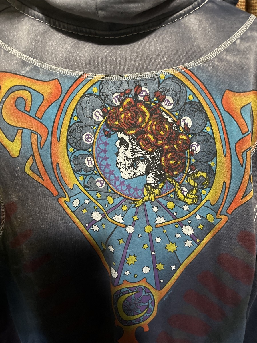 True Religion Size XXL Men Hoodie Jacket Full Zip Grateful Dead