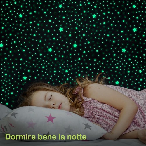 521Pz Stelle Fluorescenti Adesive Soffitto,Stella Luminescente per Soffitto E Pa - Foto 5 di 13