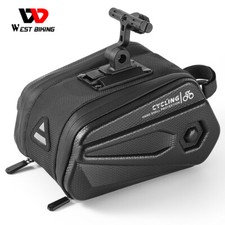 WEST BIKING Bicycle Saddle Bag Waterproof Road Bike MTB Cycling Seat Bag Black