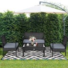 4PCS Patio Rattan Furniture Set