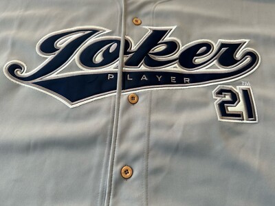 Vintage Rare Joker Player Hip Hop Wear Gray Blue Sz 2XL Cholo
