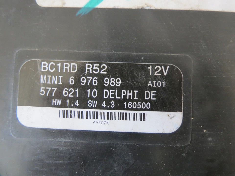 02 03 04 05 06 2002-2006 Mini Cooper r52 Body Control Module BCM BCU 6976989 - Image 3 of 4