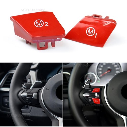 M1 M2 Button For BMW M3 M4 M5 M6 X5M X6M F30 F80 Car Steering Wheel Start - Foto 7 di 7