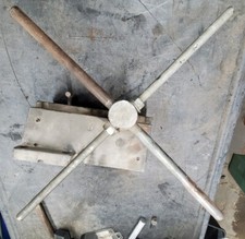 CORE DRILL stand Carriage assembly MOTOR MOUNT & 4 handle Crank Wheel Silver