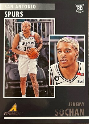 Jeremy Sochan Pinnacle 22-23 #83 Rookie Card San Antonio Spurs