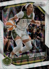 2025 Panini Prizm WNBA #110 Zia Cooke White Seismic Prizms