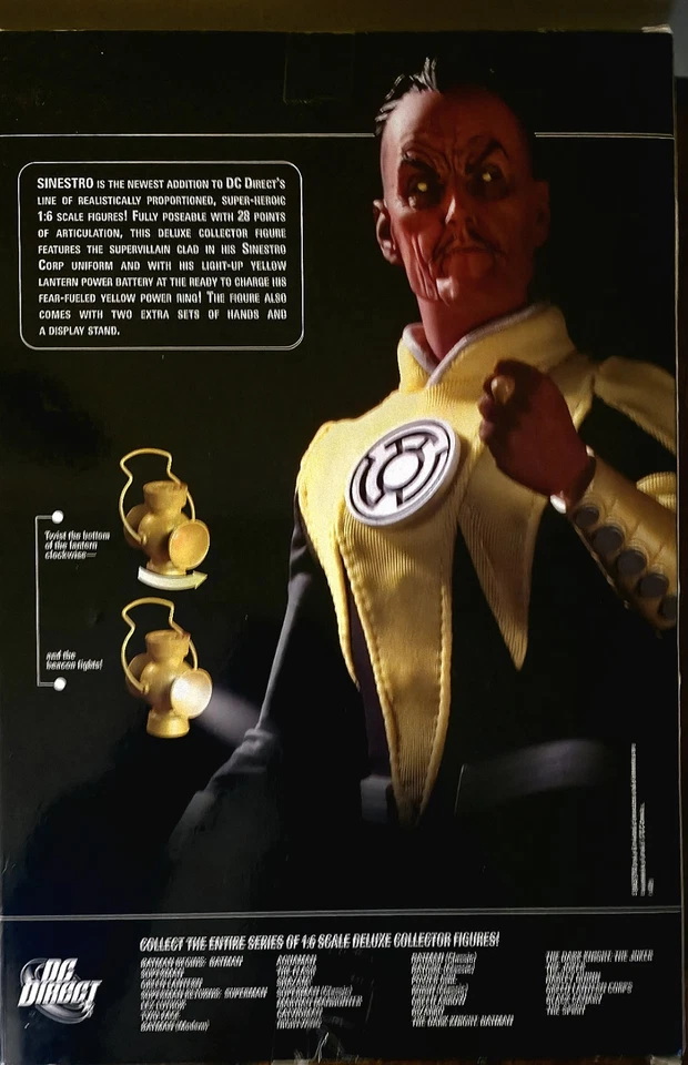 Figura de acción de lujo DC Direct Sinestro escala 1:6 de colección nueva en caja Foto 4 de 4