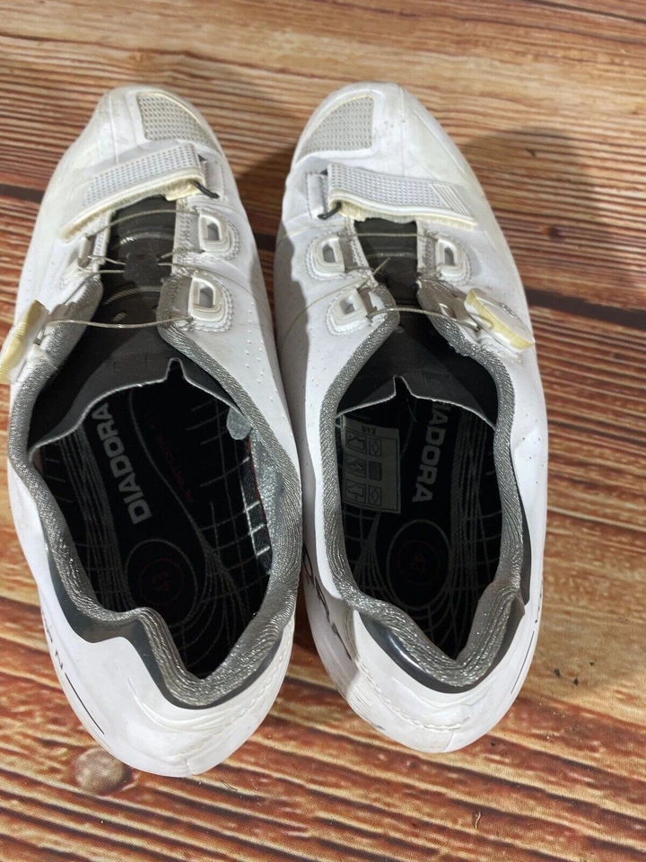 Zapatos de ciclismo de carretera de carbono DIADORA Vortex Comp BOA EU43 US9.5 Mondo 270 cs832 Foto 4 de 4