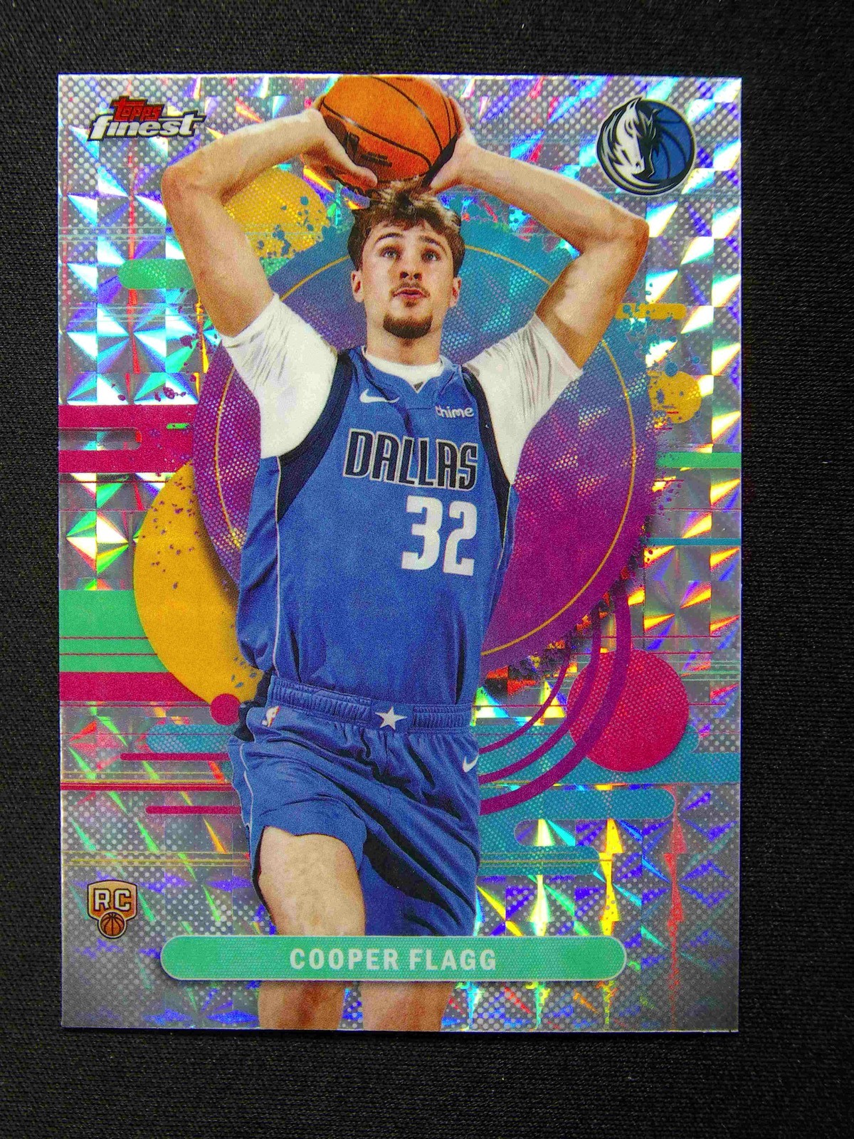 2025-26 Topps Finest Cooper Flagg #101 RC Rookie Uncommon Geometric Refractor