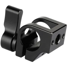 CAMVATE Universal 15mm Single Rod Clamp with 1/4" Mount for Camera Cage, Black K