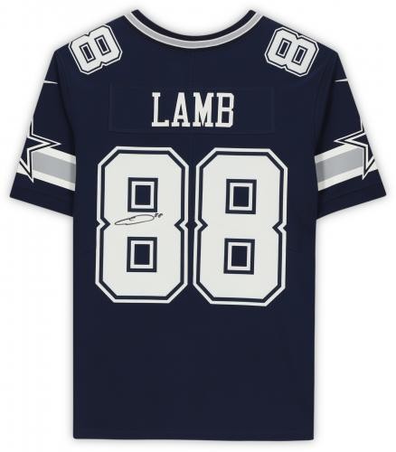 CeeDee Lamb Dallas Cowboys Autographed Navy Nike Limited Jersey - Picture 3 of 5