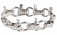 Stainless Steel Men or Women's Boat Jewelry Shackle Bracelet  226