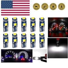 White T5 37 74 2721 PC74 PC37 LED Bulb, 3030 Chips Super Bright 12 Volt Repla...