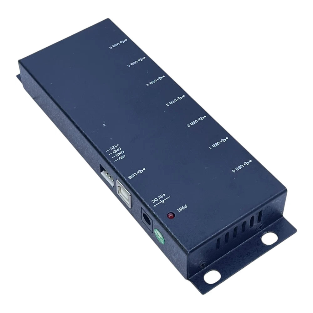 Industrial USB Hub 7-Port Active for DIN Rail 12V/5V Supply Industrial USB Hub 7-Port Active for DIN Rail 12V/5V Supply