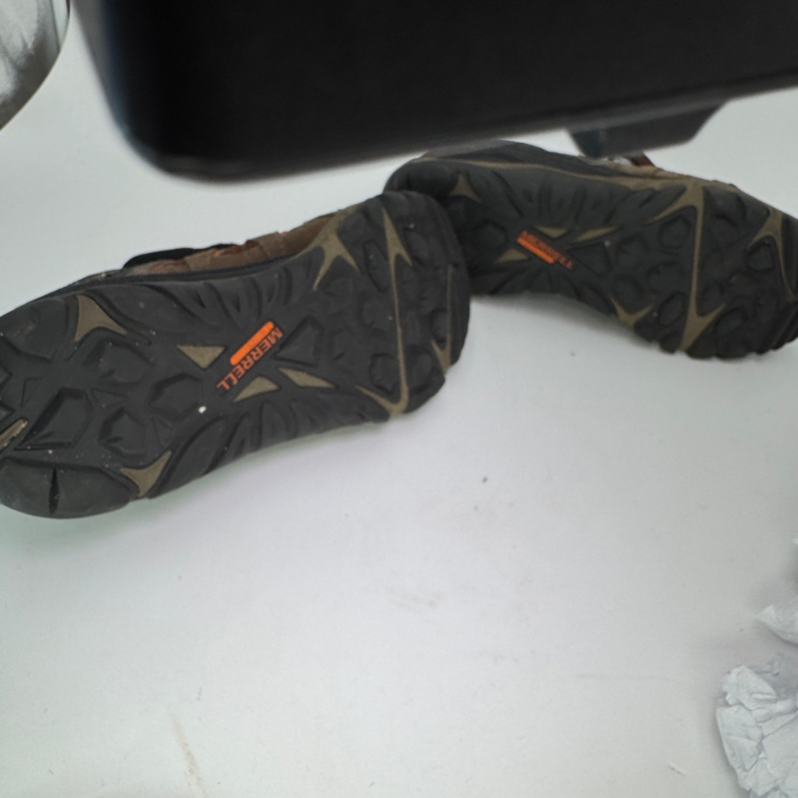 Merrell Hiking Shoes 8.5 Slate Black Performance Footwear Shoes *No Laces