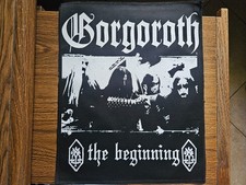 GORGOROTH, THE BEGINNING, SEW ON CANVAS SCREEN PRINTED LARGE BACK PATCH