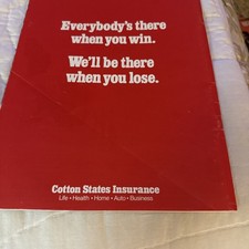 UGA vs LSU Football Program 10/13/79 with NCAA Stat Sheets