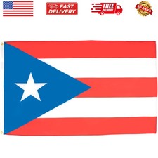 Puerto Rico Flag - 3x5 Ft - 100D Polyester Puerto Rican Banner with Two Metal...