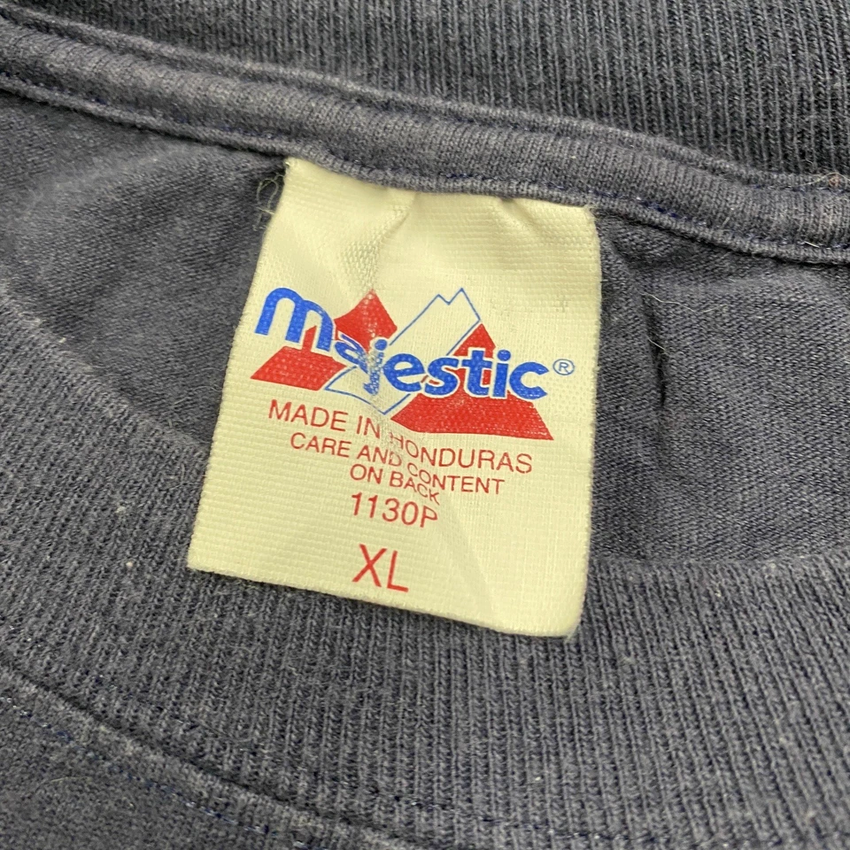 Camiseta de béisbol vintage de los Atlanta Braves para hombre XL azul 90S Y2K majestuosa MLB Foto 4 de 4