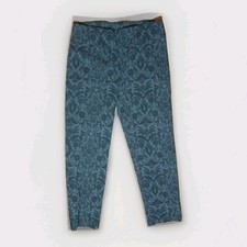 Zac  Rachel Pants NA811QVT4-C Black Print Sz 10 Inseam 27" Waist 31"
