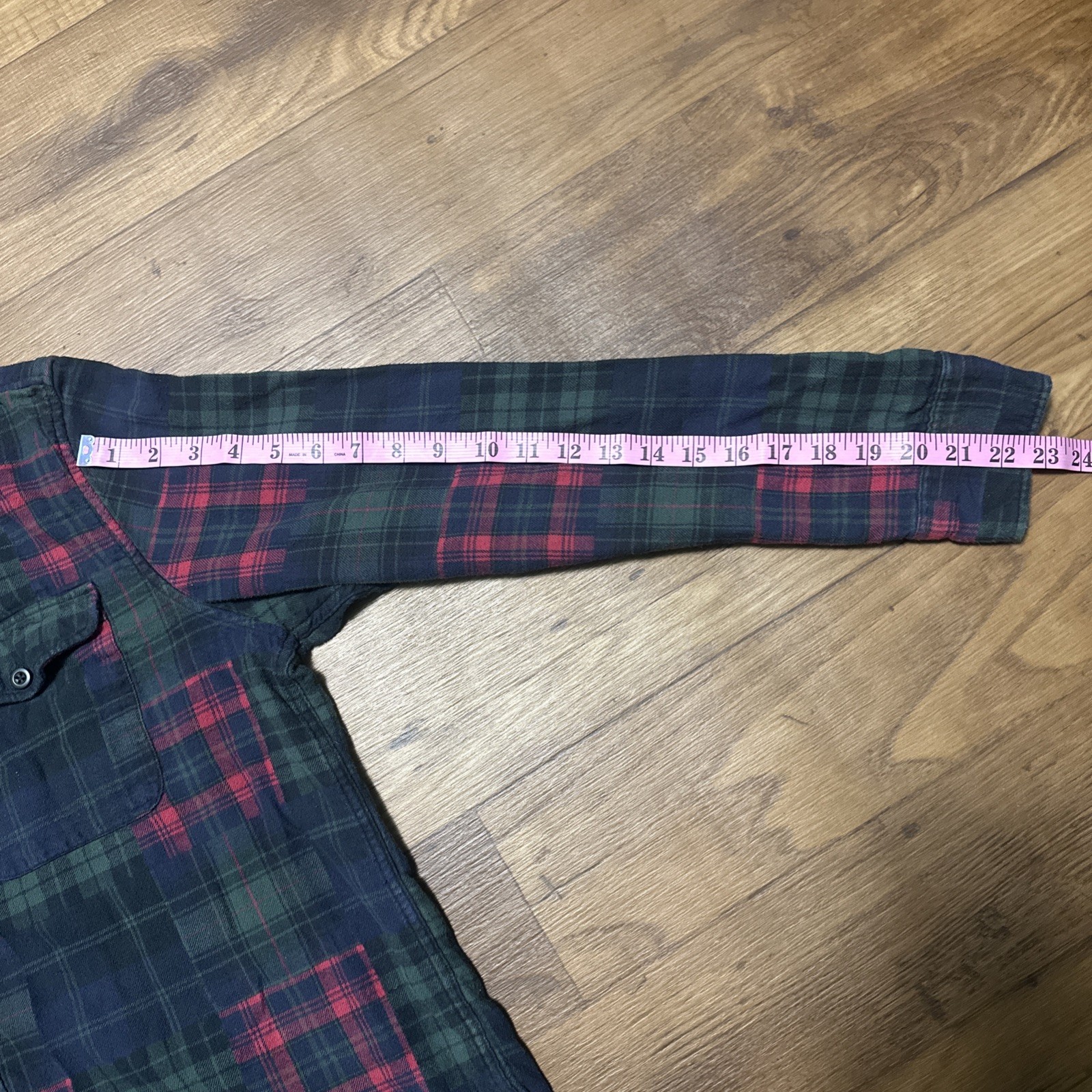 American Eagle Mens Mix Patchwork Button Up Plaid… - image 6