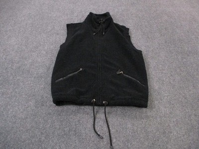 Bogner Vest Jacket Men M Black Acrylic Sweater Fleece Jumper Hiking USA Made