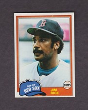 1981 Topps Baseball Card #500 Jim Rice Boston Red Sox NMMT O/C Vintage HOF