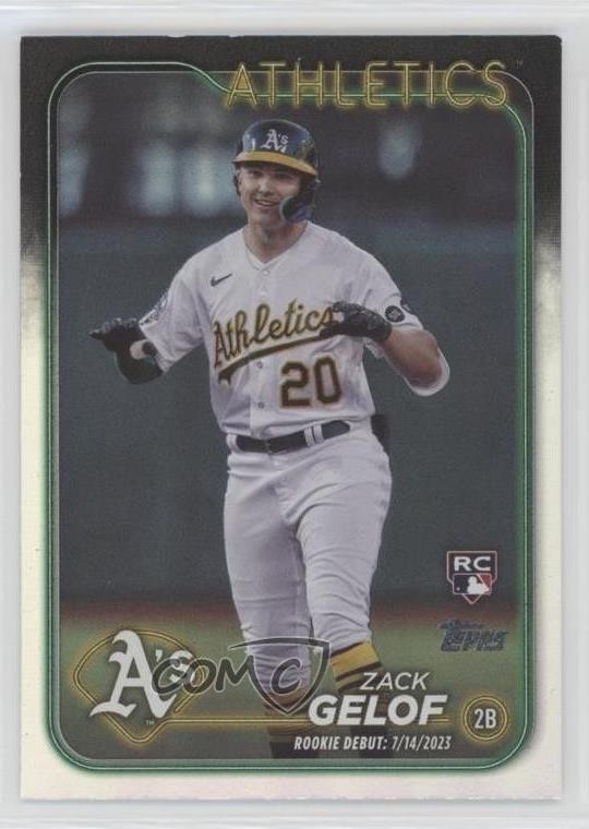 2024 Topps Update Rookie Debut Rainbow Foil Zack Gelof #US131 Rookie RC 15t1