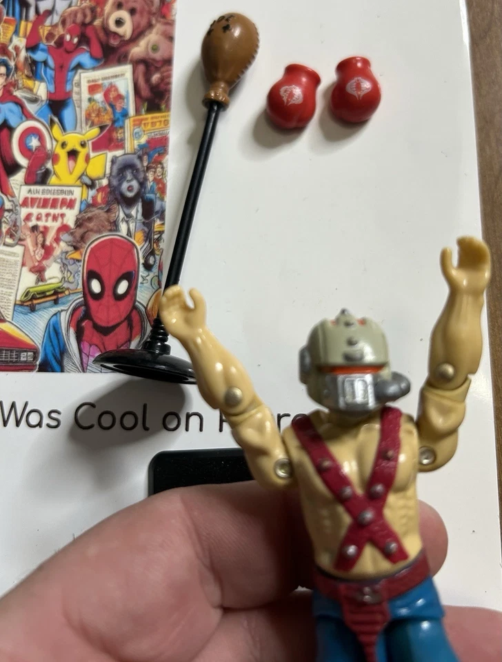 G.I. Figura de acción Hasbro Joe Gi Joe 1987 Big Boa Cobra Boxer 3,75 pulgadas Foto 4 de 4