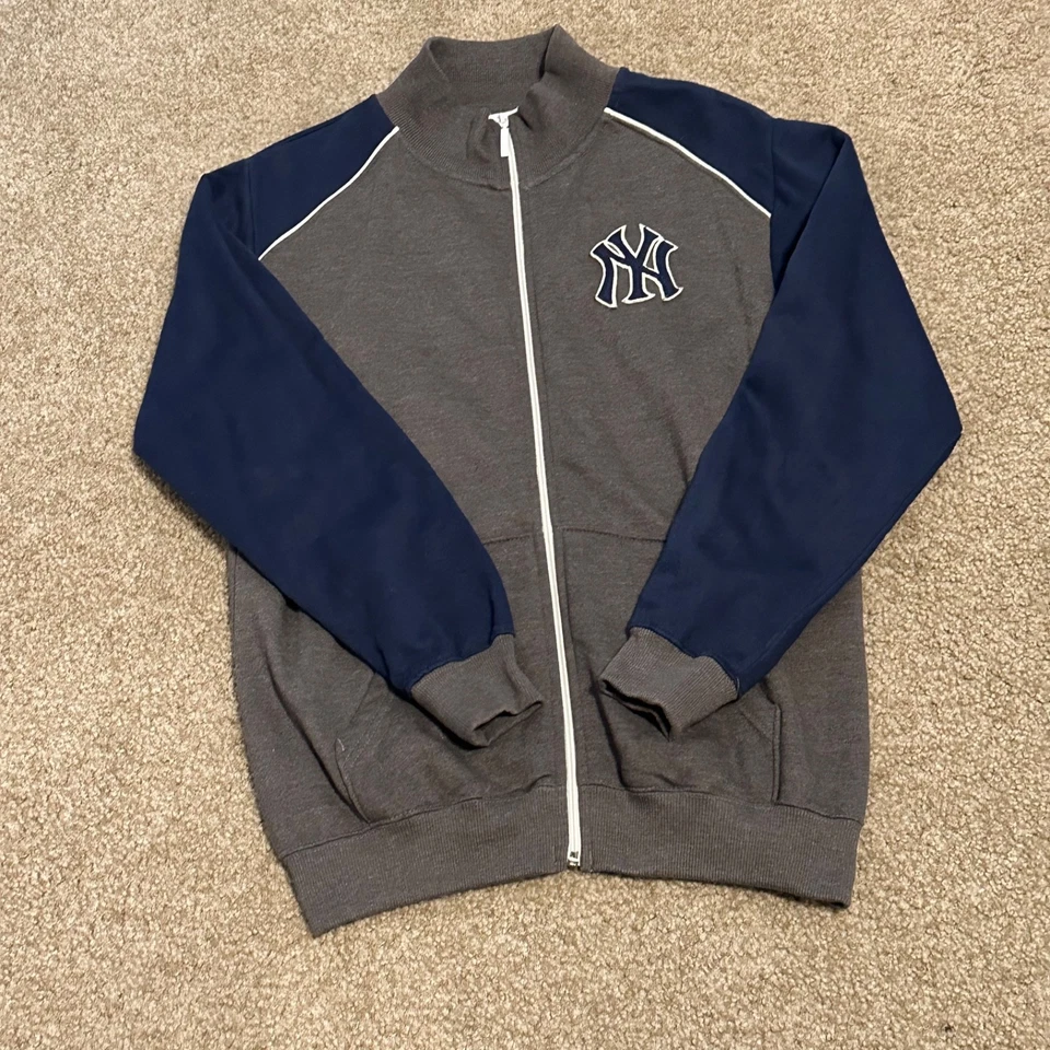 Chaqueta de Pista Juvenil XL New York Yankees Cremallera Completa Azul MLB Béisbol Foto 2 de 4