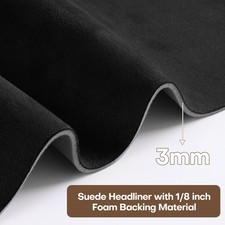 18 Foam Backed Suede Headliner Fabric 60w Car Roof Repair Upholstery Material